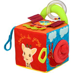 Jouets d'éveil bébé sensitive cube sophie la girafe pas cher