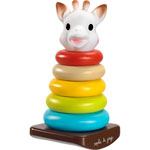 Jouets d'éveil bébé soft pyramide sophie la girafe pas cher