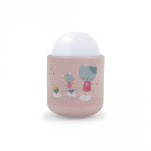 Veilleuse bébé nomade lolabella rose