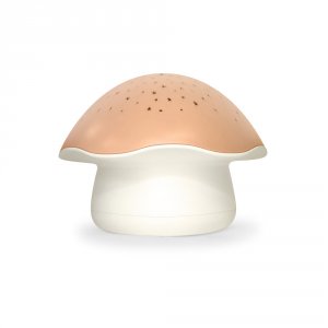 Veilleuse projection musical champignon rose Pabobo