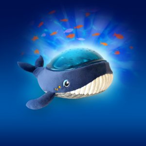 Peluche veilleuse bébé projection effets aquatiques baleine aqua dream Pabobo