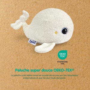 Veilleuse peluche bruits blancs béluga Pabobo