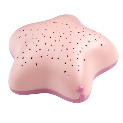 PABOBO Veilleuse bébé projecteur étoiles piles lolabella rose
