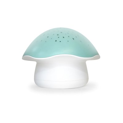 PABOBO Veilleuse bébé projecteur d'étoiles musical champignon bleu menthe 
