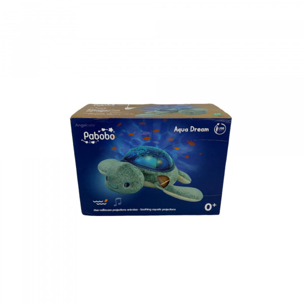 Ls imparfaits - veilleuse peluche projection tortue aqua dream rechargeable Pabobo