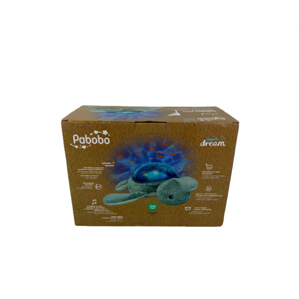 Ls imparfaits - veilleuse peluche projection tortue aqua dream rechargeable Pabobo
