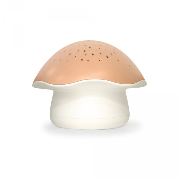 Veilleuse projection musical champignon rose Pabobo