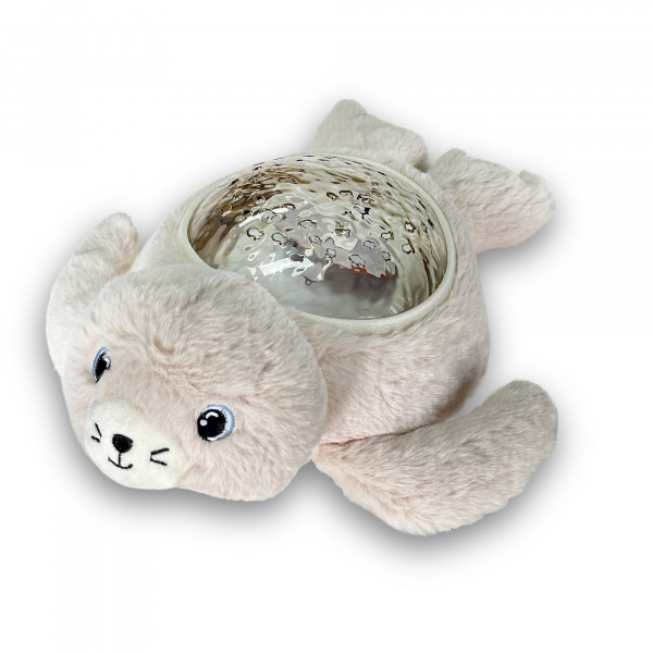 Peluche veilleuse bébé projection phoque aqua dream Pabobo