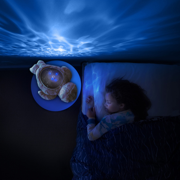 Peluche veilleuse bébé projection phoque aqua dream Pabobo