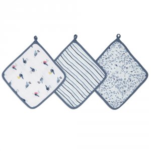 Lot de 3 débarbouillettes seashore