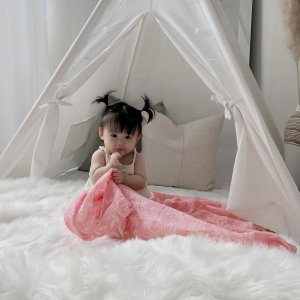 Lot de 4 maxi-langes en mousseline de coton flowers bloom Aden+anais essentials