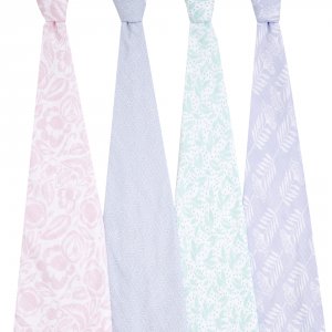 Lot de 4 langes en mousseline de coton damsel Aden+anais essentials