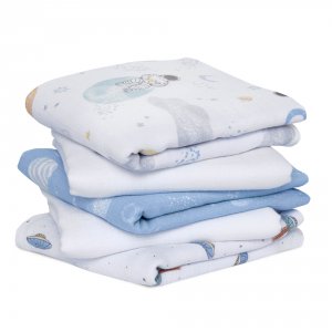 Lot de 5 petits langes space explorers Aden+anais essentials