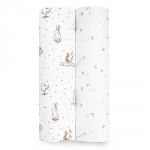 Lot de 2 langes en mousseline de coton healing nature Aden+anais essentials