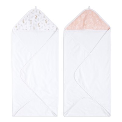 ADEN+ANAIS ESSENTIALS Lot de 2 capes de bain blushing bunnies