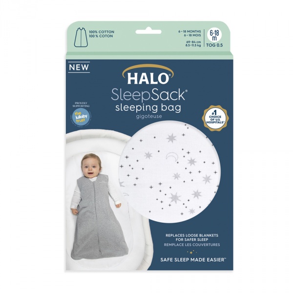 Gigoteuse été sleepsack 6-18 mois midnight moons Halo