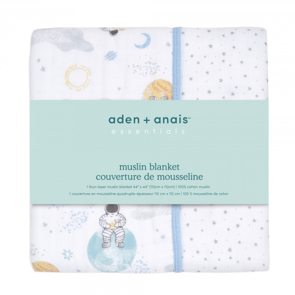 Couverture en mousseline de coton space explorers Aden+anais essentials