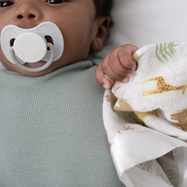 Lot de 2 couvertures-doudous en mousseline de coton tanzania Aden+anais essentials