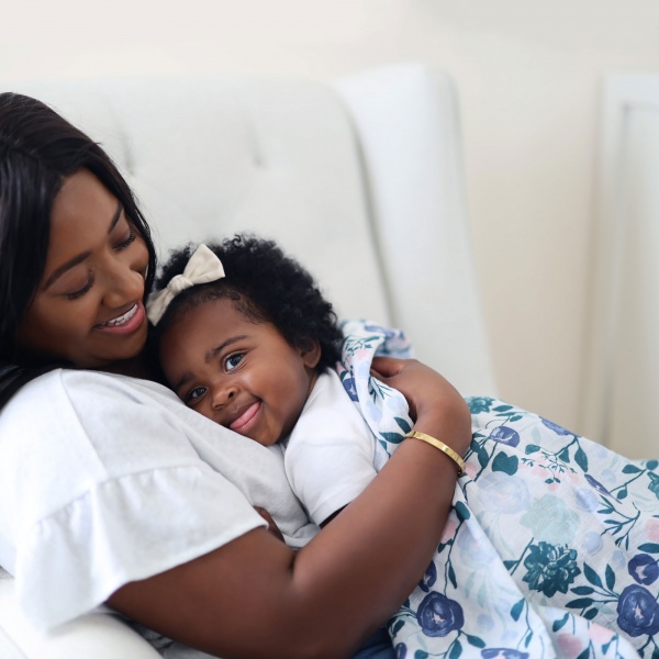 Lot de 4 maxi-langes en mousseline de coton flowers bloom Aden+anais essentials