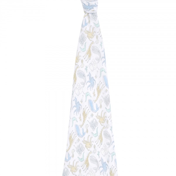 Maxi-lange en mousseline de coton natural history Aden+anais essentials