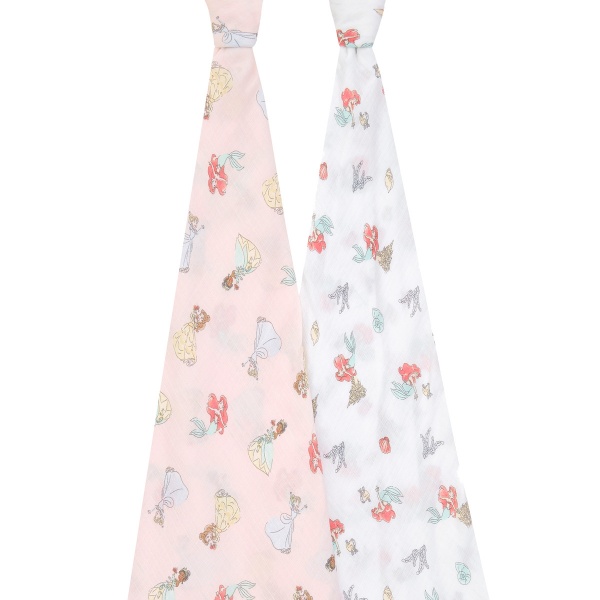 Lot de 2 langes en mousseline de coton healing nature Aden+anais essentials