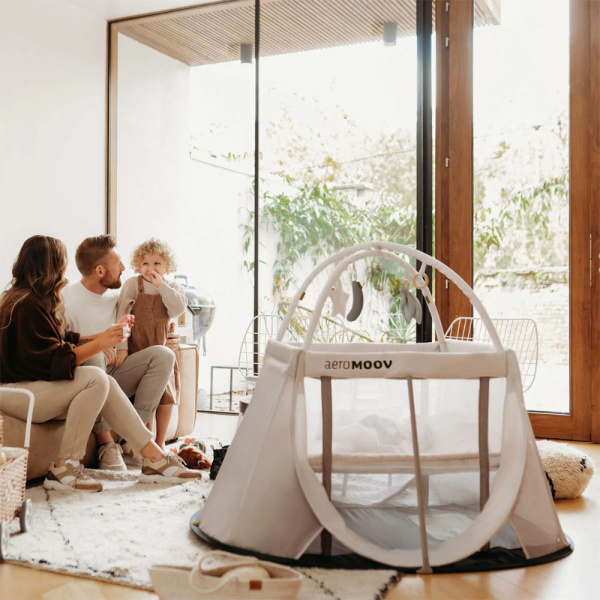 Lit de voyage instant blanc sable Aeromoov