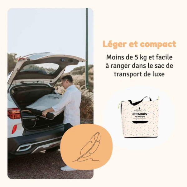 Lit de voyage instant confetti hearts Aeromoov