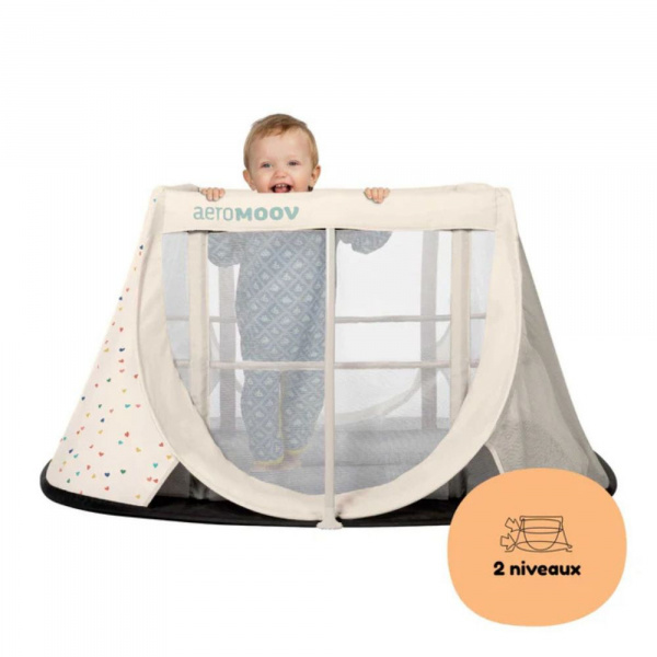 Lit de voyage instant confetti hearts Aeromoov