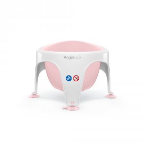 Anneau de bain bébé blanc/rose Angelcare