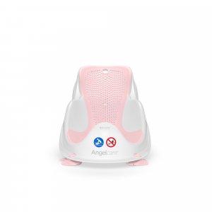 Transat de bain fit rose et anneau de bain gris Angelcare