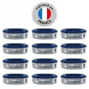 Lot de 12 recharges octogonales pour poubelle dress up ou essential Angelcare