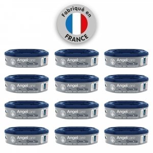 Lot de 12 recharges octogonales pour poubelle dress up ou essential Angelcare