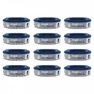 Poubelle à couches dress up + recharges par 12 Angelcare