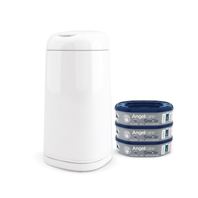 TOMMEE TIPPEE Starter Pack Twist & click Blanc bac + 6 recharges pas cher 