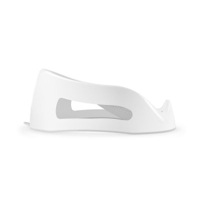 Transat de bain bébé blanc/gris