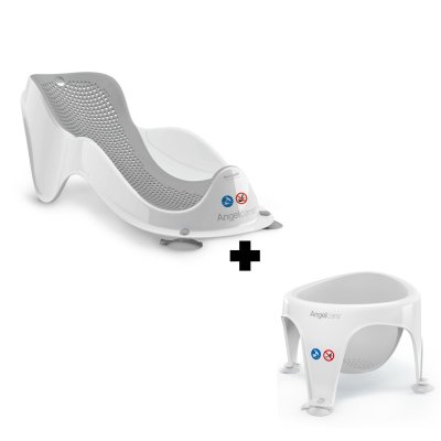 Transat de bain fit gris et anneau de bain gris