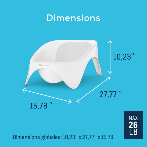 Baignoire bébé évolutive 2 en 1 Angelcare