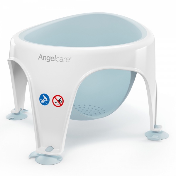 Anneau de bain bébé blanc/bleu Angelcare