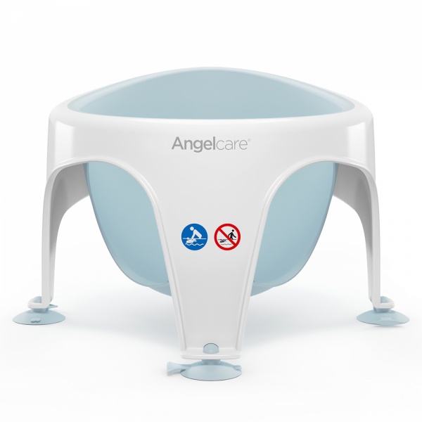 Anneau de bain bébé blanc/bleu Angelcare