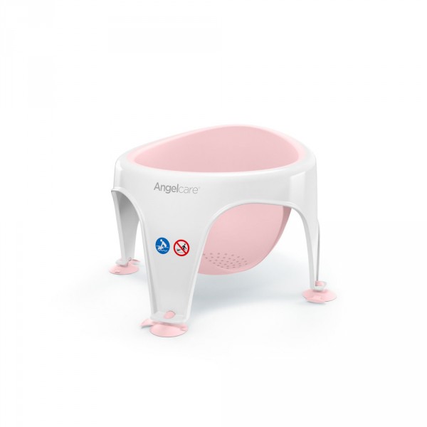 Anneau de bain bébé blanc/rose Angelcare