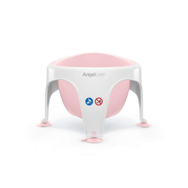 Anneau de bain bébé blanc/rose Angelcare