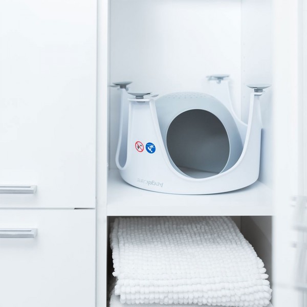 Anneau de bain bébé blanc/rose Angelcare