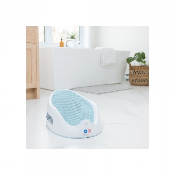 Transat de bain bébé blanc/gris Angelcare