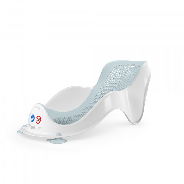 Transat de bain fit bleu et anneau de bain gris Angelcare