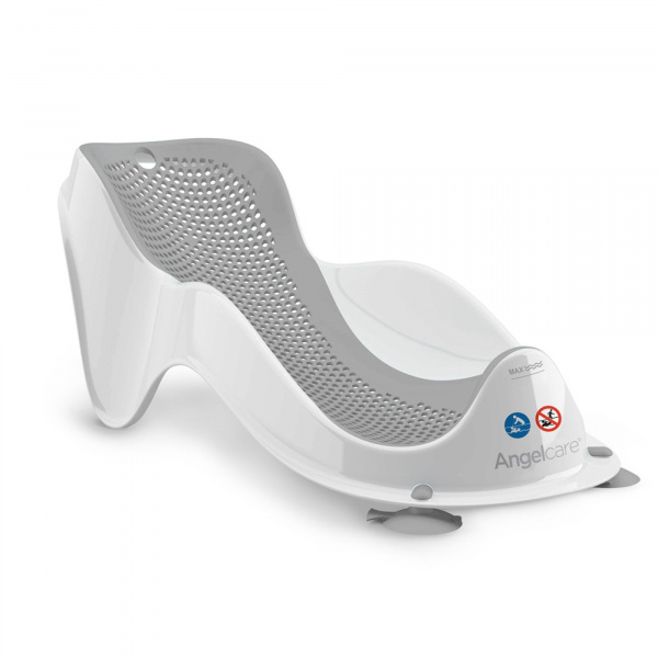 Transat de bain fit gris et anneau de bain gris Angelcare