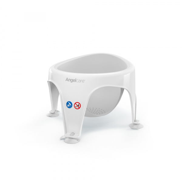 Transat de bain fit gris et anneau de bain gris Angelcare