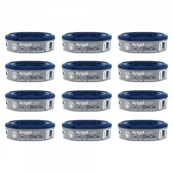 Lot de 12 recharges octogonales pour poubelle dress up ou essential Angelcare