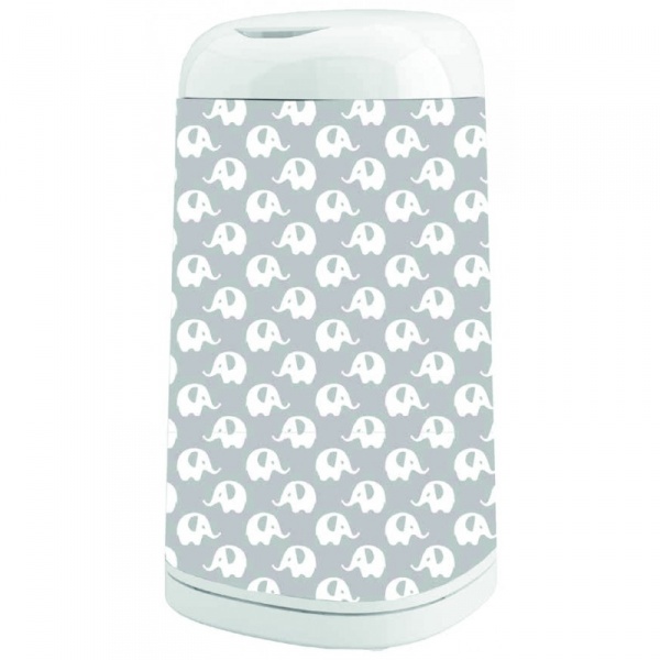 Habillage poubelle dress up elephant gris Angelcare