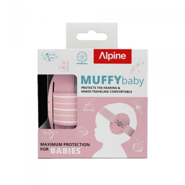Casque antibruit pour enfants muffy - rose Alpine