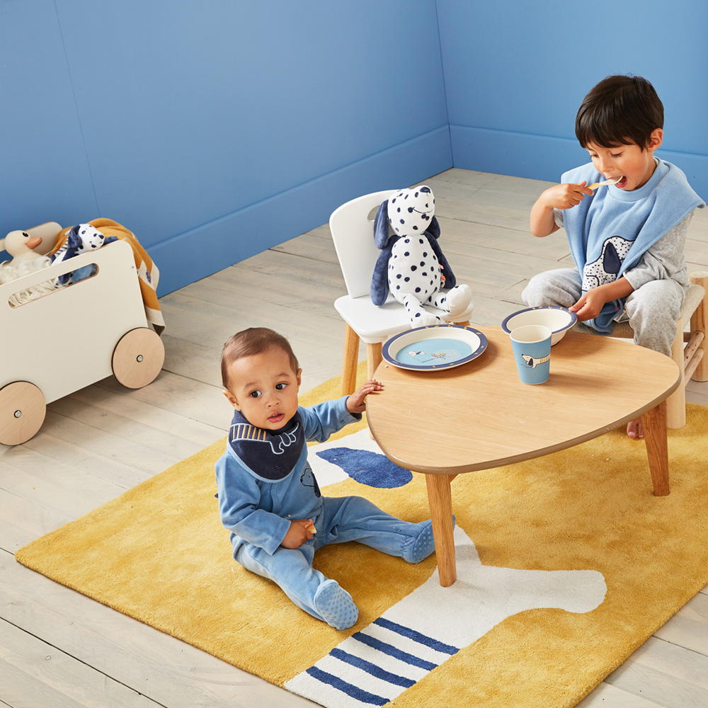 Tapis de chambre bébé en coton bio 120 x 120cm aston et ...